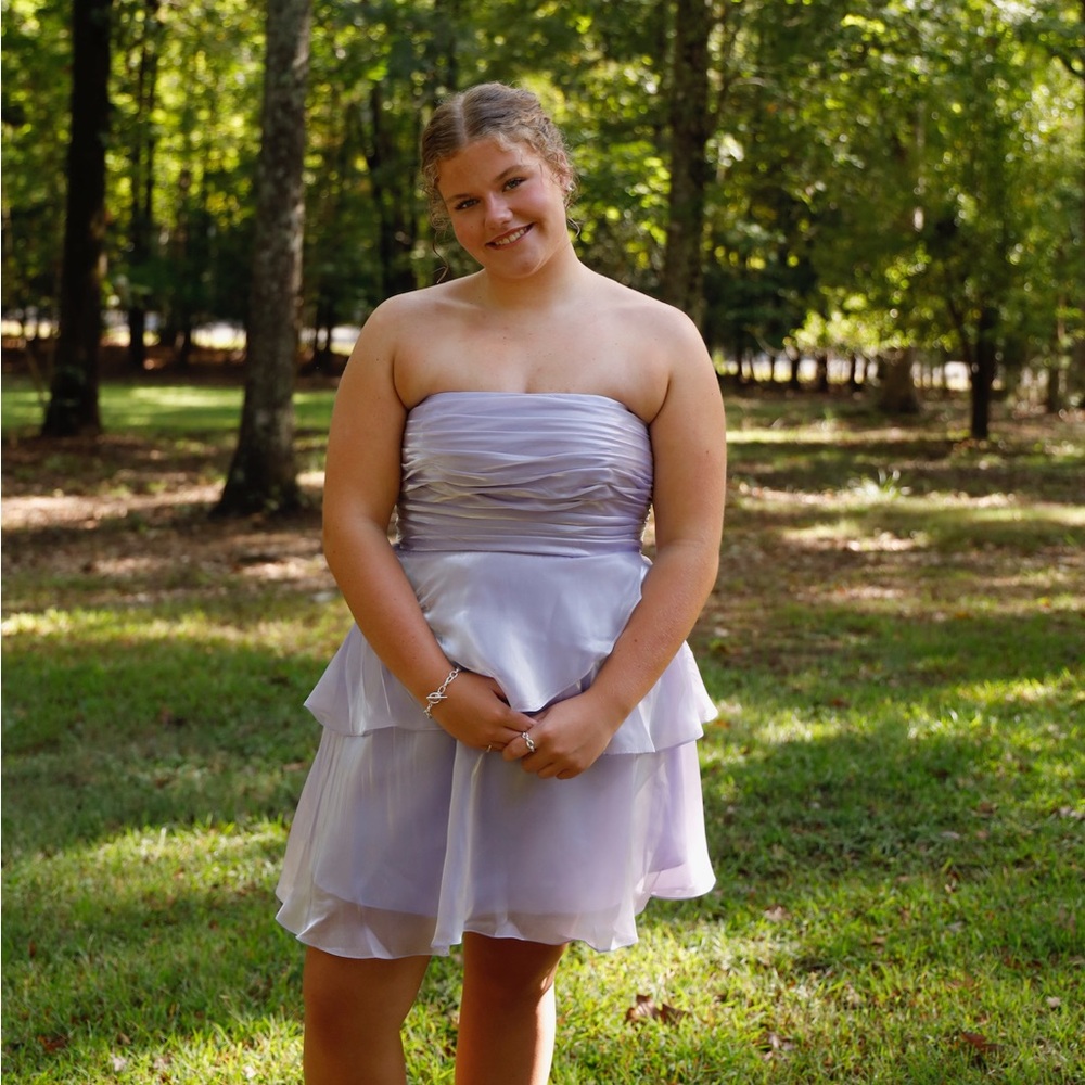 david’s bridal lilac hoco dress